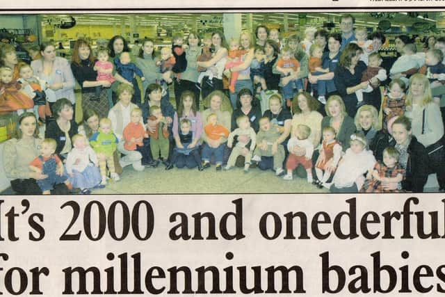 How the YEP reported the first birthday party for members of the Millennium Babies Club in January 2001.