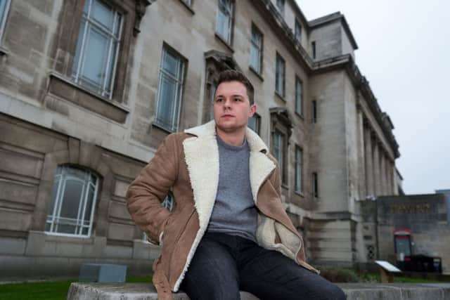 STUDENT POLITICS: Lewis Melvin, 20, is a member of the Conservative Society at the University of Leeds.