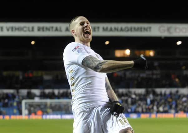 WINNER! Leeds United centre-back Pontus Jansson celebrates December's win at home to Norwich City in which he bagged the only goal of the game. Picture by Simon Hulme.