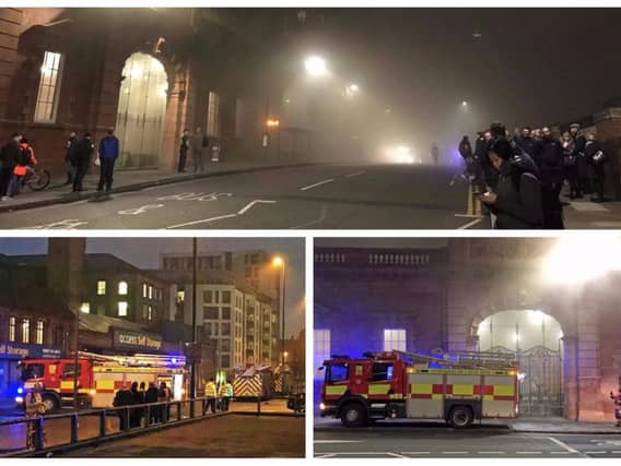 Nottingham railway station has been closed this morning as firefighters tackled a huge blaze.