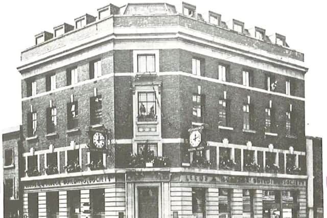 How Leeds Building Societys current head office looked at the time it first opened in 1935.
