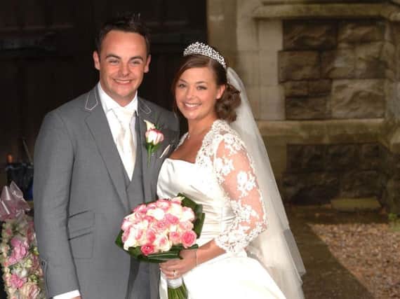 Ant McParlin and Lisa Armstrong after their wedding at St.Nicholas Church in Taplow, Buckinghamshire, they are to split after 11 years of marriage. PA