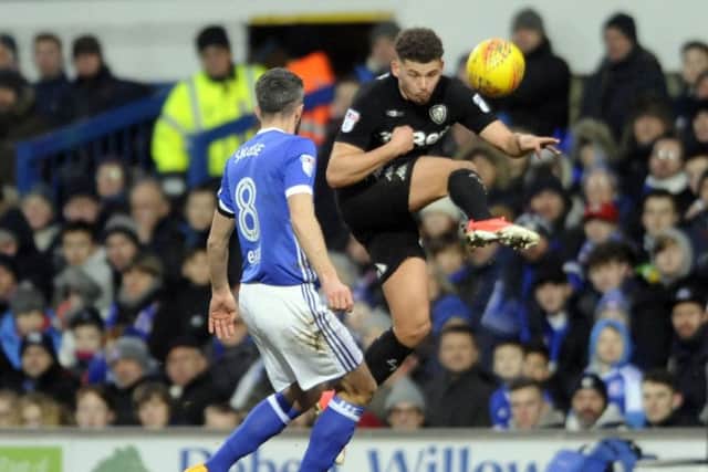 Kalvin Phillips - challenged by Ipswich's Cole Skuse - insists Leeds United do not have a discipline problem. PIC: Simon Hulme