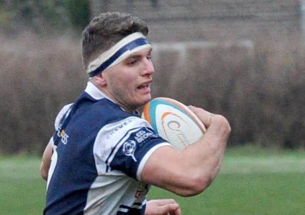 Carnegie try scorer, Josh Bainbridge. PIC: Steve Riding