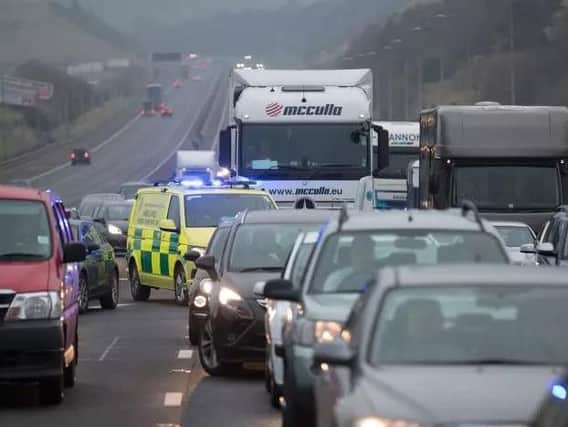 Police closed the M62 motorway on Sunday