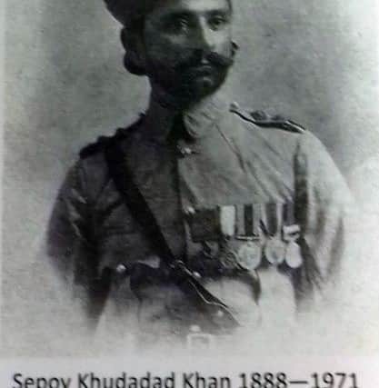 Sepoy Khudadad Khan, first Muslim recipient of the Victoria Cross, who today's WW1 event at Leeds Civic Hall was dedicated to.