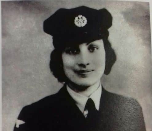 Noor Inayat Khan, posthumously awarded the George Cross in 1949. She was a British Muslim secret agent of Indian descent who was the first female radio operator sent into Nazi occupied France.