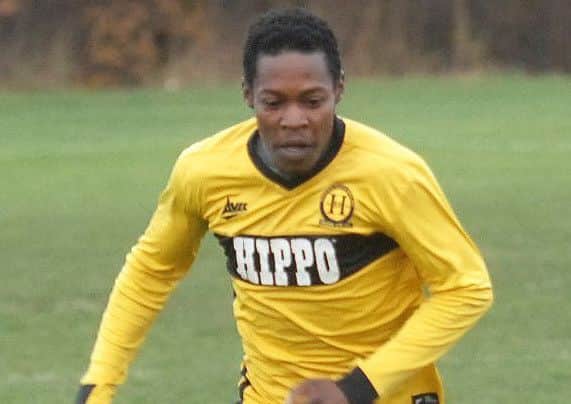 Harlow Hill goalscorer, Tendai Irvine Machama. PIC: Adrian Murray