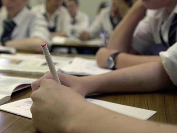Which Leeds secondary schools rated below or well below average?