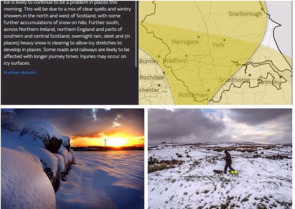 Yorkshire has been issued with two weather warnings this morning.