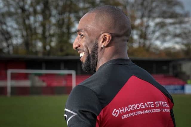 Harrogate Railway Athletic manager, Marlon Adams. PIC: Harrogate RA FC