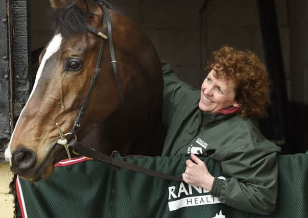 Forest Des Aigles trainer Lucinda Russell, here pictured with Grand National winner One For Arthur. PIC: Ian Rutherford/PA Wire