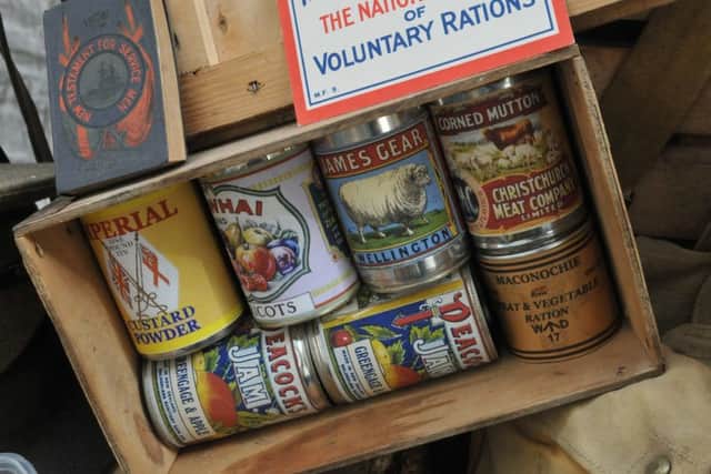 Photo Neil Cross
Paul Lomax has a large collection of items from the first World War that he hopes to create a permanent museum from his collection and encourage schools to learn more about the war
Rations