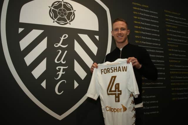 NOT READY: New Leeds United midfielder Adam Forshaw. Picture by Andrew Varley.