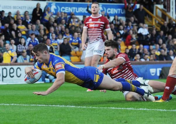 Stevie Ward in action for Leeds Rhinos.