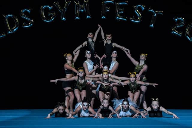 Date: 21st January 2018.Picture James Hardisty.Leeds Gymnastics Club, 16th Gymfest 2018, held at First Direct Arena, Leeds. Pictured Youngsters from Ilkley Gymnastic Club, taking part in the event.