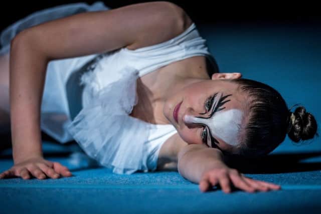 Date: 21st January 2018.Picture James Hardisty.Leeds Gymnastics Club, 16th Gymfest 2018, held at First Direct Arena, Leeds. Pictured A pupil from Ilkley Gymnastics Club taking part in the event.