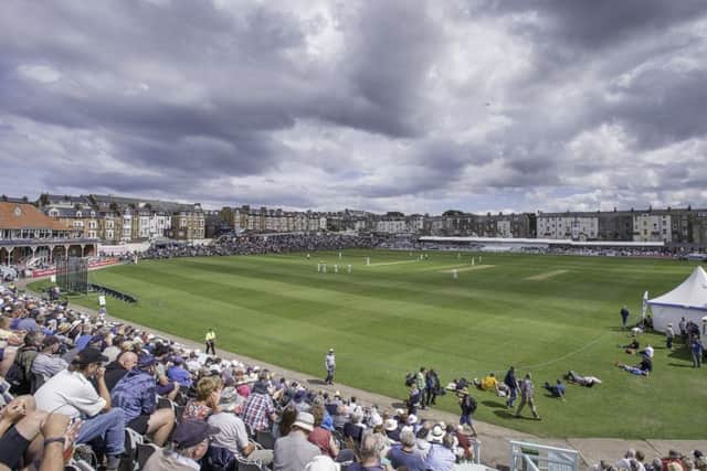 Cricket by the sea: Yorkshire members would be loathe to lose a match at Scarborough.