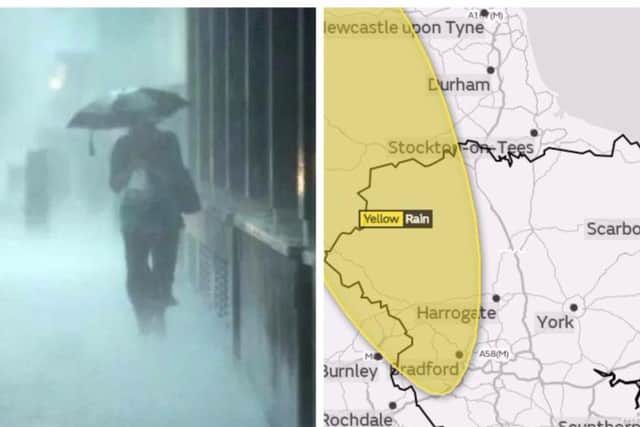Heavy rain is causing problems across Yorkshire this morning.