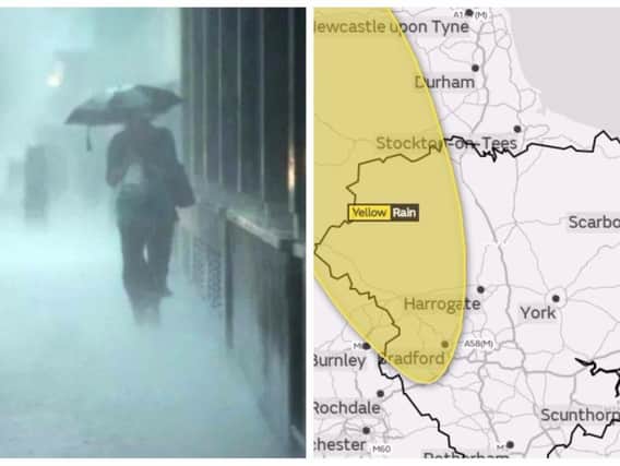Heavy rain is causing problems across Yorkshire this morning.