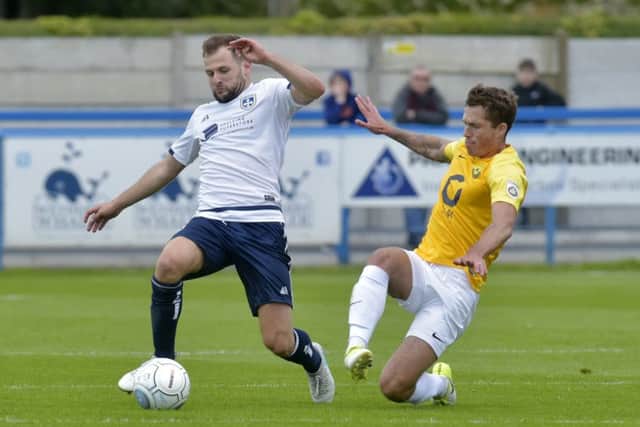 Guiseley's Will Hatfield.