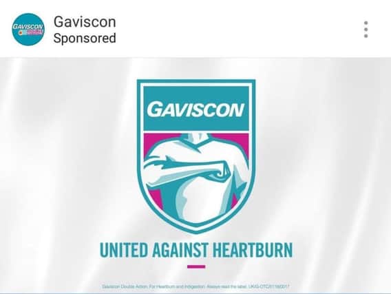 The Gaviscon advert