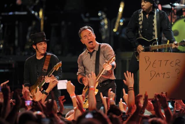 24 july 2013.
Bruce Springsteen on stage at Leeds Arena.