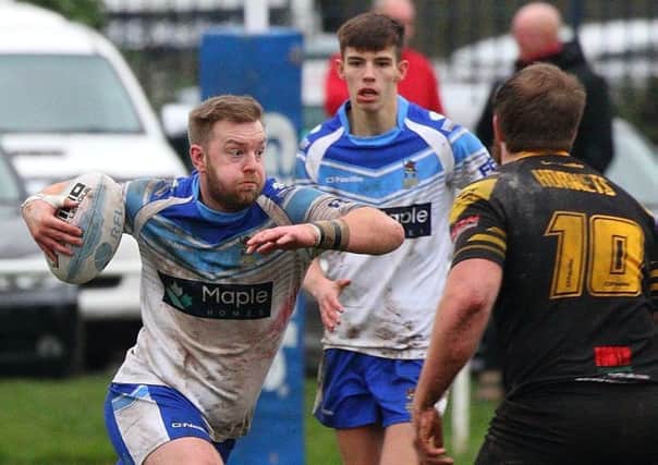 Hunslet Warriors' Ben Gale in Challenge Cup action against Wath Brow Hornets. PIC: Craig Hawkhead