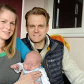 Rhianna and Nick Rose, with Sefton, 6 wks.Midwives and mums gathered in Leeds to help raise awareness of homebirths as an option for women who are expecting.NHS bosses are trying to encourage more mums to have homebirths rather than having babies in hospital.29 January 2018.  Picture Bruce Rollinson