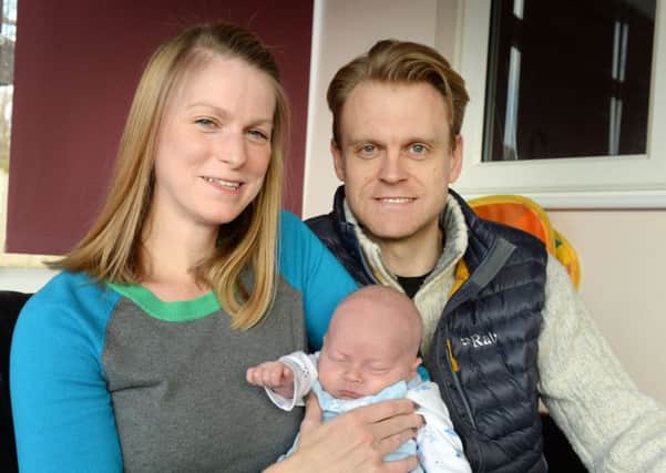 Rhianna and Nick Rose, with Sefton, 6 wks.
Midwives and mums gathered in Leeds to help raise awareness of homebirths as an option for women who are expecting.
NHS bosses are trying to encourage more mums to have homebirths rather than having babies in hospital.
29 January 2018.  Picture Bruce Rollinson