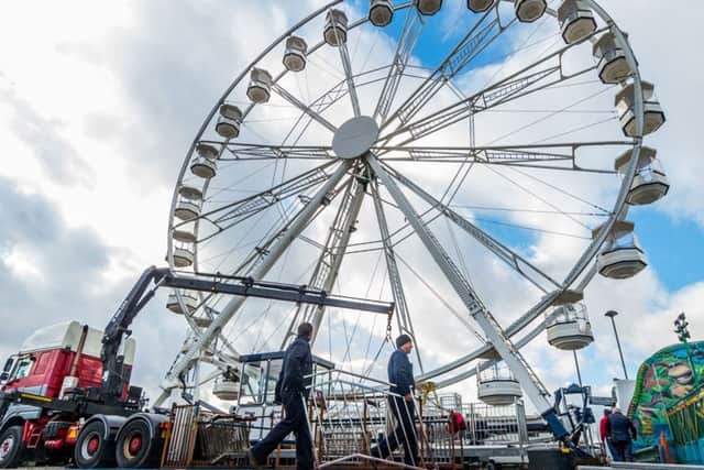 Last year: The observation wheel at 2017's Leeds Valentines Fair.