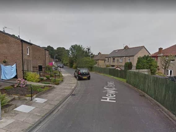 The robber followed the victim to his home in Hew Clews, Bradford. Picture: Google