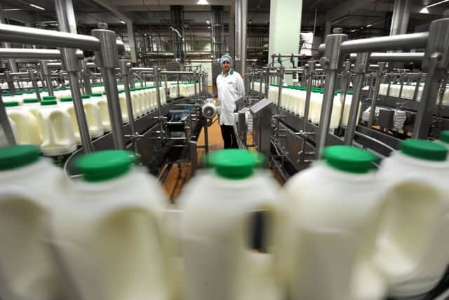 The bottling plant at Arla Foods in Stourton, Leeds.