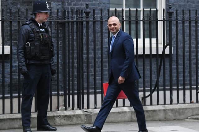 Communities Secretary Sajid Javid arriving in Downing Street. Photo credit should read: Stefan Rousseau/PA Wire