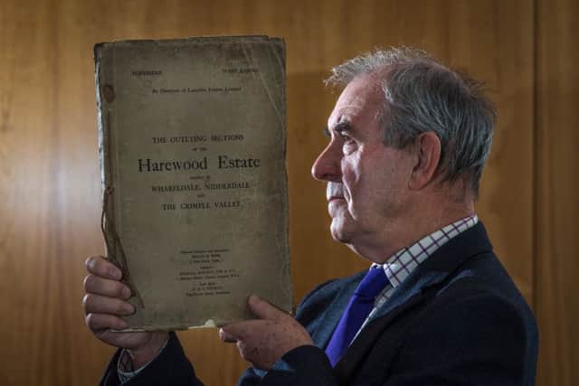 David Richardson with the Harewood ledger