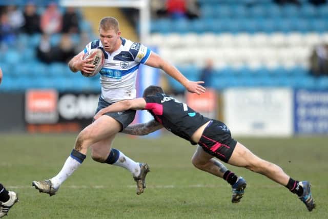 Featherstone try scorer, Ian Hardman. PIC: Tony Johnson