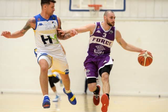 Eric Curth (right) offered late-game hope for Leeds Force against Worcester Wolves. PIC: Bruce Rollinson