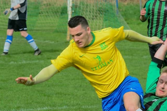 HT Sports goalscorer, Jason Davis. PIC: James Hardisty
