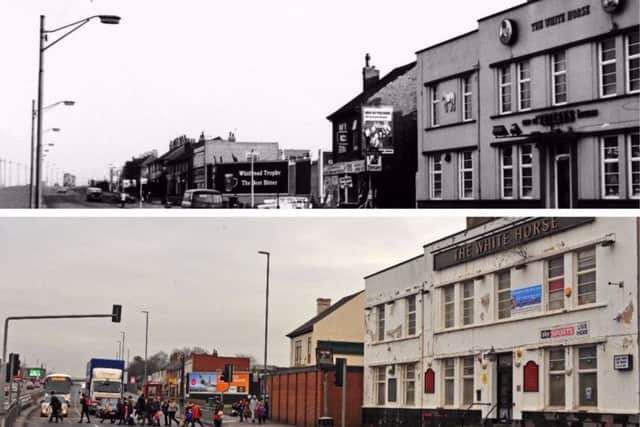 PAST AND PRESENT: York Road shown (above) in 1970 and more recently (below).