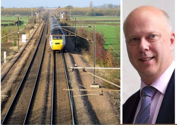 Transport Secretary Chris Grayling must take responsibility for the East Coast Mainline shambles.