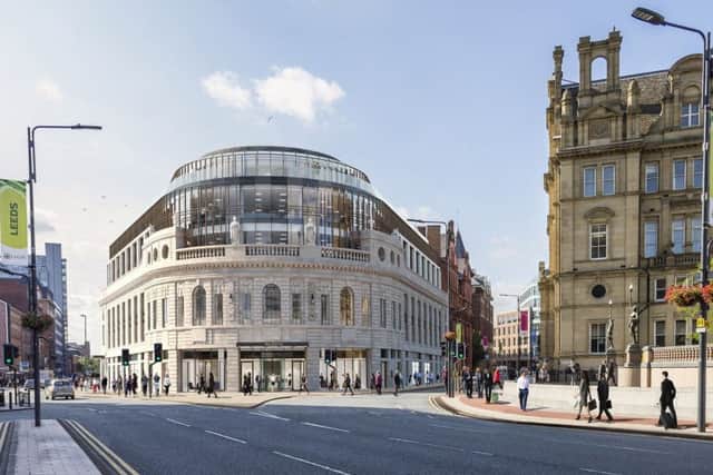 An image of how the redeveloped building will look.