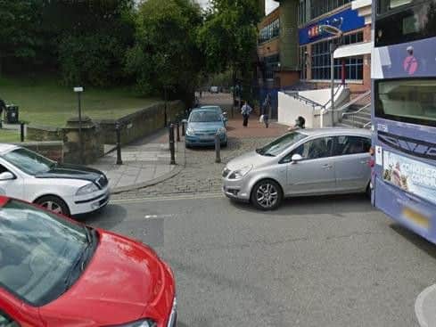 Police cordoned off the area near Mecca Bingo in Leeds. Pic: Google.