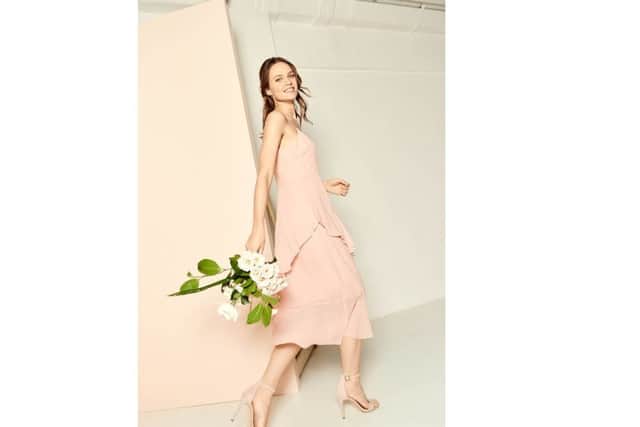 YEP WHISTLES WEDDING COMPETITIONAmber bridesmaid slip dress, in pale pink or navy, Â£169.