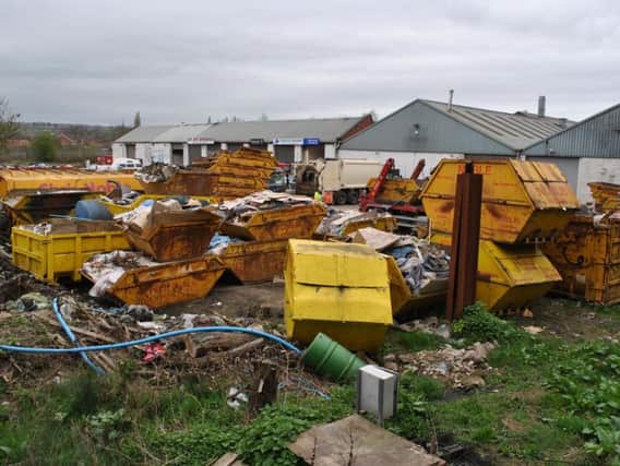 The waste site.