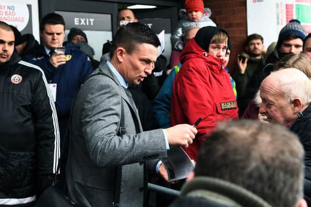 New Leeds United head coach Paul Heckingbottom arrives at Bramall Lane for his first game in charge against Sheffield United.