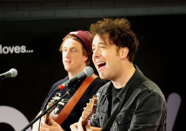 Indie band The Wombats play and sign albums at HMV, Leeds. Picture by Simon Hulme