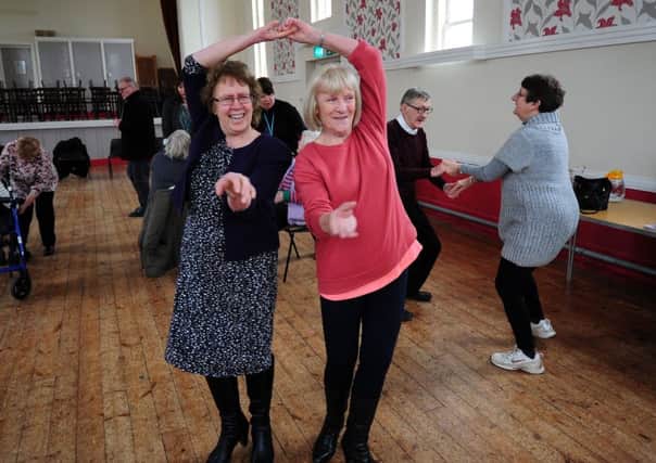 Leeds City Council Leader Coun Judith Blake takes part in the Yorkshire Free Dancing group at St John and St Barnabas Church, Belle Isle, Leeds.14th February 2018 ..Picture by Simon Hulme