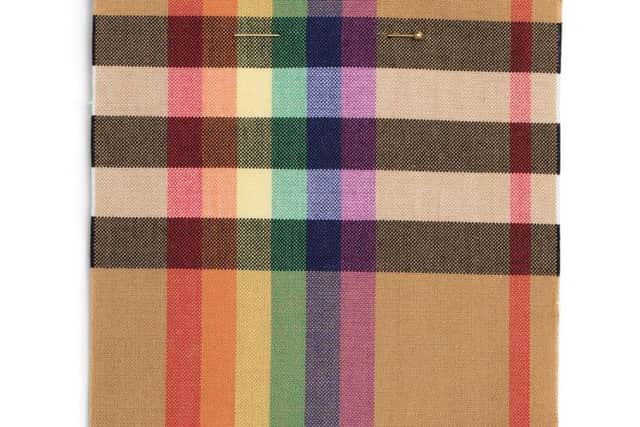 The Burberry Rainbow check will feature across the February 2018 collection.
