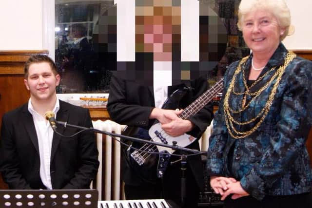 Luke Cannon with mayor Ros Jones in 2009.