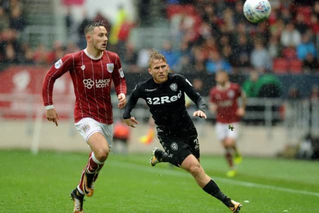 Samuel Saiz - still suspended for Leeds United's home game against Bristol City on Sunday - scored twice for the Whites in the 3-0 win at Ashton Gate in October. PIC: Jonathan Gawthorpe